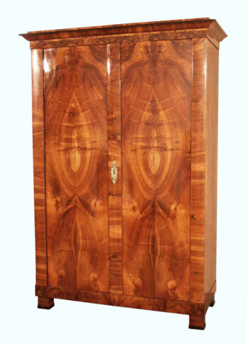 A Biedermeier two door armoire