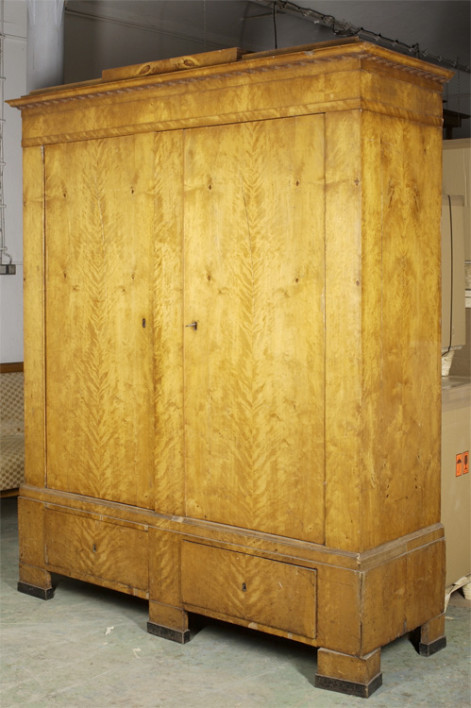 A large Biedermeier armoire