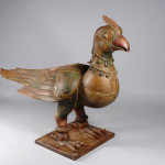 An exceptional and large Hindu  processional sculpture of the Garuda Bird