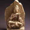 Seated Bodhisattva playing a pipa