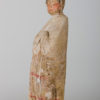 A large and exceptional pottery figure of a court lady