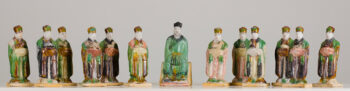 A Zodiacal set of court officials with Emperor