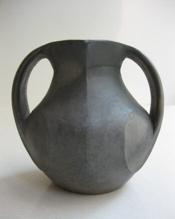 Small Black Amphora with Spiral Design