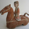 Painted Pottery Horse and Rider