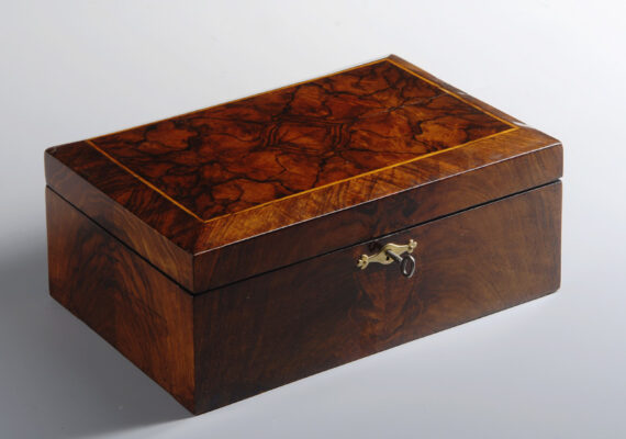 A small Biedermeier jewelry box