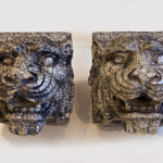 Pair of architectural pediments