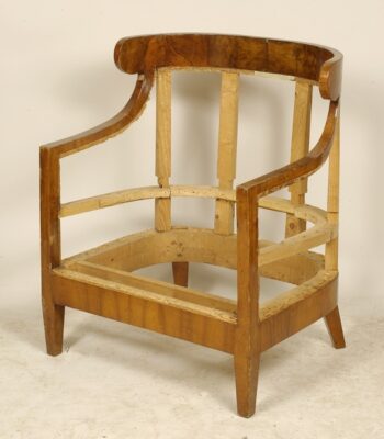 A pair of Biedermeier bergeres
