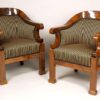 A pair of Biedermeier bergeres