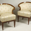 A pair of unusual Biedermeier bergeres