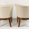 A pair of unusual Biedermeier bergeres