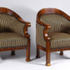 A pair of Biedermeier-style bergeres