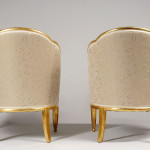 A pair of elegant Art Deco 
fauteils in the manner of Paul Follot