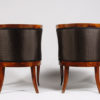 An exceptional pair of Biedermeier petite bergeres