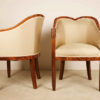 A pair of Art Deco bergeres by Maurice Dufrene