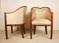 A pair of Art Deco bergeres by Maurice Dufrene 2