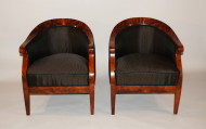 A pair of elegant Biedermeier bergeres 3