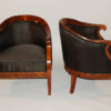 A pair of elegant Biedermeier bergeres