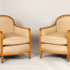 A fine pair of Art Deco bergeres attributed to Leon Jallot