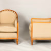 A fine pair of Art Deco bergeres attributed to Leon Jallot