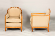 A fine pair of Art Deco bergeres attributed to Leon Jallot 2