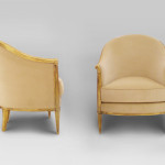 A pair of Art Deco bergeres
