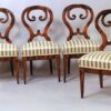 Set of four Biedermeier side chairs