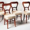 Set of four Biedermeier side chairs