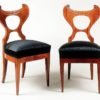 A pair of Biedermeier side chairs