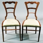 Pair of Biedermeier side chairs