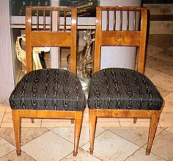 A pair of Biedermeier chairs