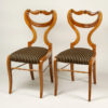 A pair of Biedermeier side chairs