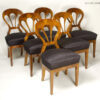 A set of six Biedermeier style side chairs