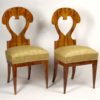 A pair of Biedermeier side chairs