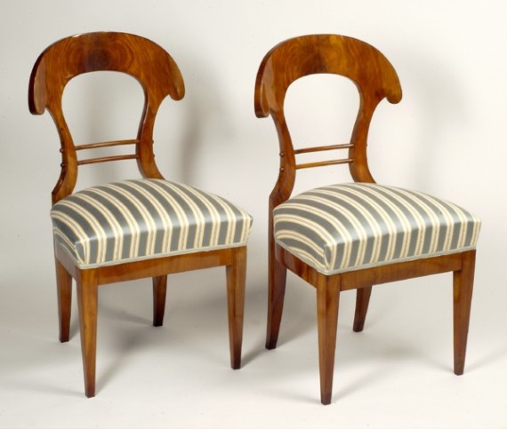 A pair of Biedermeier chairs