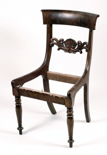 A set of five Biedermeier side chairs