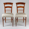 A pair of Biedermeier side chairs