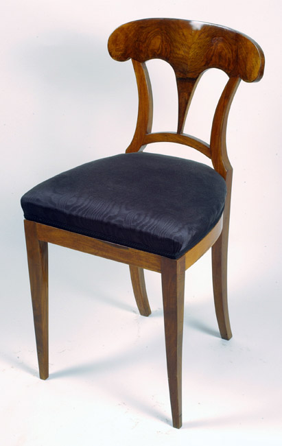 A Pair of tall Biedermeier side chairs