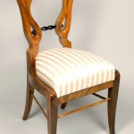 Set of four Biedermeier side chairs