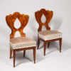 A pair of unusual Biedermeier side chairs