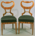 A pair of Biedermeier side chairs