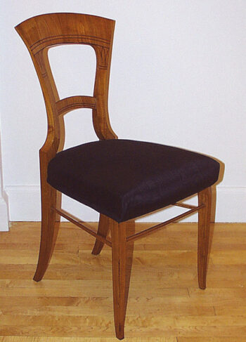 A Biedermeier Egyptian-style chair