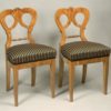 A pair of Biedermeier side chairs