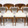 A set of four Biedermeier side chairs