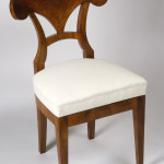A set of four Biedermeier side chairs