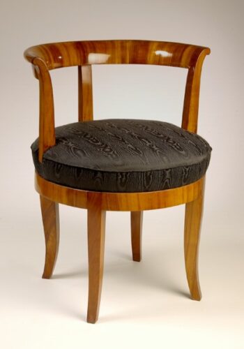 An unusual Biedermeier swivel chair
