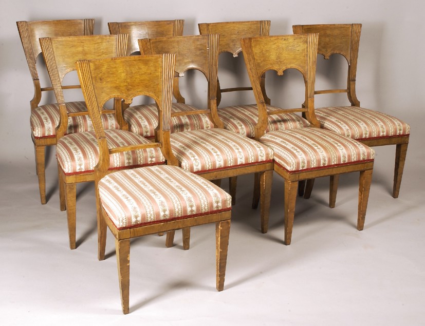 biedermeier dining room chairs