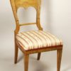 A set of eight Biedermeier dining chairs