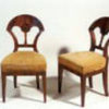 A pair of Biedermeier side chairs