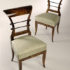 A pair of Biedermeier side chairs