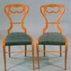 Pair of Biedermeier lady’s side chairs